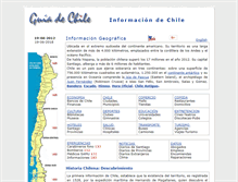 Tablet Screenshot of informacion-chile.cl